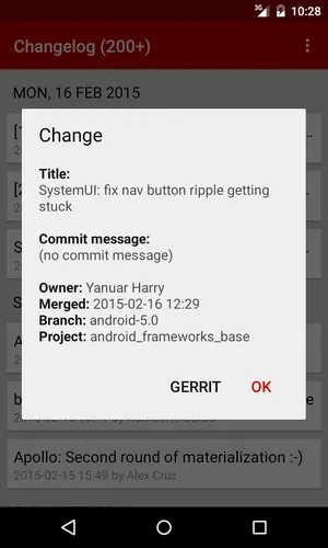 OmniROM Changelog